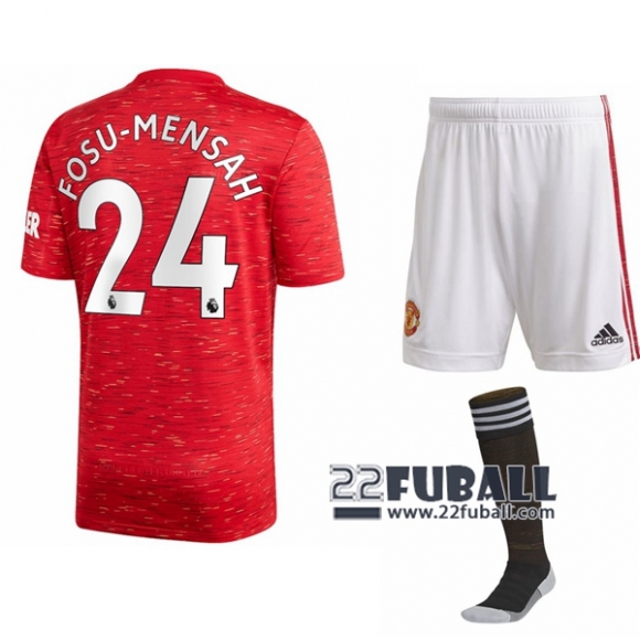 22Fuball: Manchester United Heimtrikot Kinder (Timothy Fosu-Mensah #24) 2020-2021