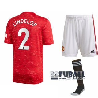 22Fuball: Manchester United Heimtrikot Kinder (Victor Lindelöf #2) 2020-2021