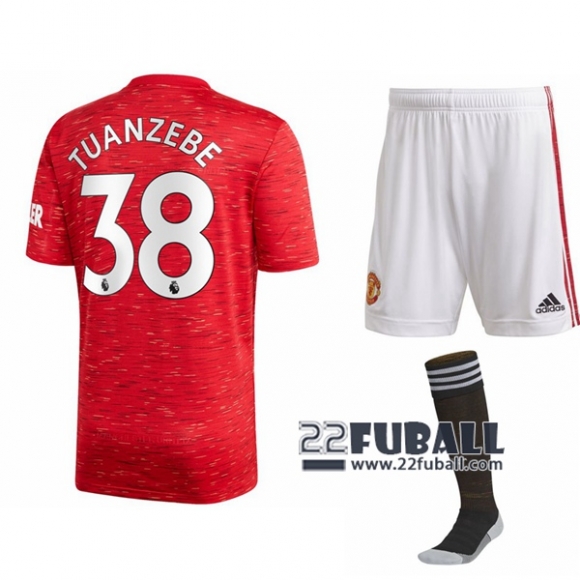 22Fuball: Manchester United Heimtrikot Kinder (Axel Tuanzebe #38) 2020-2021