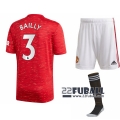 22Fuball: Manchester United Heimtrikot Kinder (Eric Bailly #3) 2020-2021