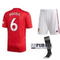 22Fuball: Manchester United Heimtrikot Kinder (Paul Pogba #6) 2020-2021