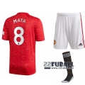 22Fuball: Manchester United Heimtrikot Kinder (Juan Mata #8) 2020-2021