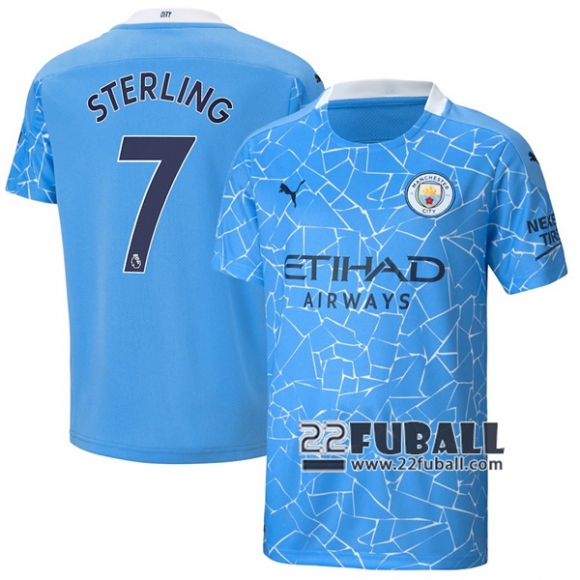 22Fuball: Manchester City Heimtrikot Herren (Raheem Sterling #7) 2020-2021