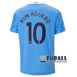 22Fuball: Manchester City Heimtrikot Kinder (Sergio Agüero #10) 2020-2021