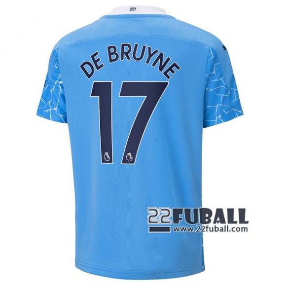 22Fuball: Manchester City Heimtrikot Kinder (Kevin De Bruyne #17) 2020-2021