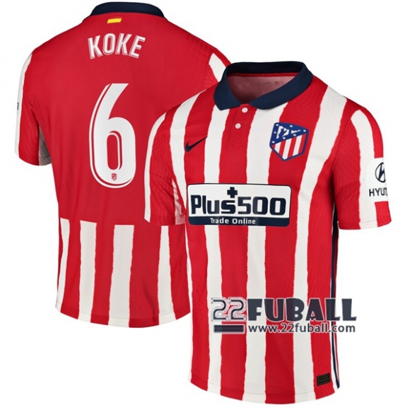 22Fuball: Atletico Madrid Heimtrikot Herren (Koke #6) 2020-2021