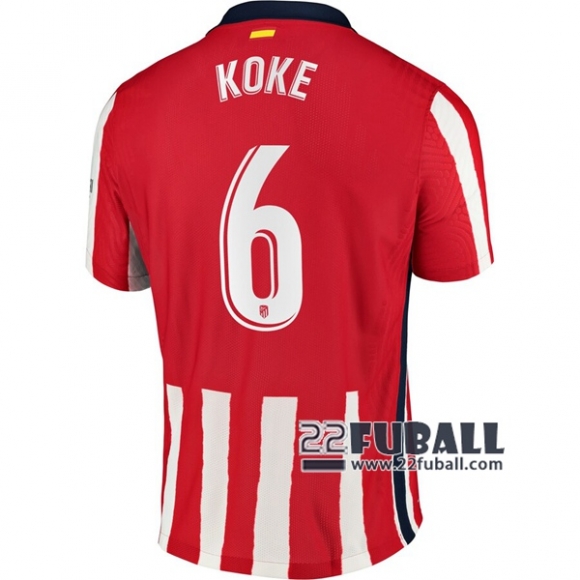 22Fuball: Atletico Madrid Heimtrikot Damen (Koke #6) 2020-2021