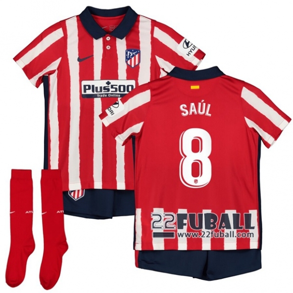 22Fuball: Atletico Madrid Heimtrikot Kinder (Saúl #8) 2020-2021