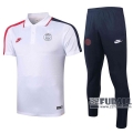 22Fuball: Paris Saint Germain PSG Poloshirt Weiß 2020 2021 P02