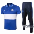22Fuball: Chelsea FC Poloshirt Blau - Weiß 2020 2021 P03