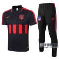 22Fuball: Atletico Madrid Poloshirt Schwarz - Rot 2020 2021 P05