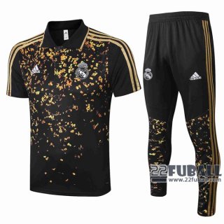 22Fuball: Real Madrid Poloshirt Schwarz 2020 2021 P10