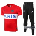 22Fuball: Air Jordan Paris Saint Germain PSG Poloshirt Rot - Weiß 2020 2021 P110