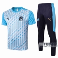 22Fuball: Olympique Marseille Poloshirt Hellblau 2020 2021 P119