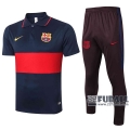 22Fuball: Barcelona FC Poloshirt Marineblau - Rot 2020 2021 P120