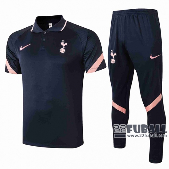 22Fuball: Tottenham Hotspur Poloshirt Marineblau 2020 2021 P131