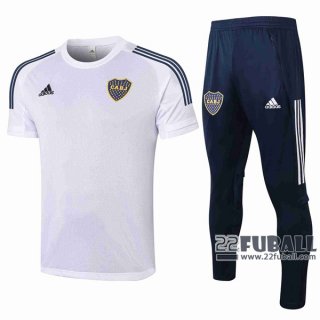 22Fuball: Boca Juniors Poloshirt Weiß 2020 2021 P167