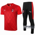 22Fuball: Ac Mailand Poloshirt Rot 2020 2021 P170