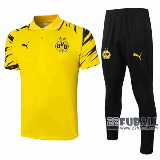 22Fuball: Borussia Dortmund Poloshirt Gelb 2020 2021 P171