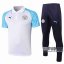 22Fuball: Manchester City Poloshirt Weiß - Blau 2020 2021 P173