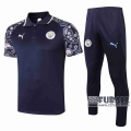 22Fuball: Manchester City Poloshirt Marineblau 2020 2021 P175