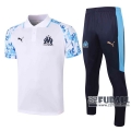 22Fuball: Olympique Marseille Poloshirt Weiß 2020 2021 P176