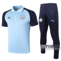 22Fuball: Manchester City Poloshirt Hellblau - Königsblau 2020 2021 P183