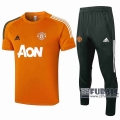 22Fuball: Manchester United Poloshirt Orange 2020 2021 P184