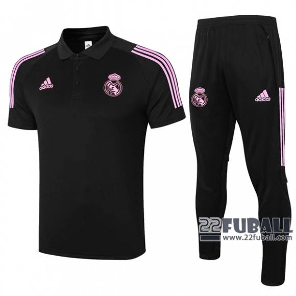 22Fuball: Real Madrid Poloshirt Schwarz 2020 2021 P187