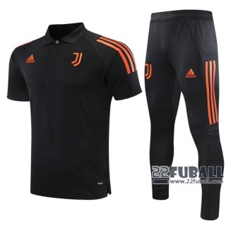 22Fuball: Juventus Poloshirt Schwarz 2020 2021 P195