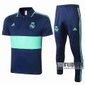 22Fuball: Real Madrid Poloshirt Marineblau - Grün 2020 2021 P24