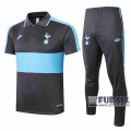 22Fuball: Tottenham Hotspur Poloshirt Dunkelgrau - Blau 2020 2021 P28