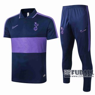 22Fuball: Tottenham Hotspur Poloshirt Marineblau 2020 2021 P33
