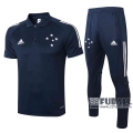 22Fuball: Cruzeiro Poloshirt Marineblau 2020 2021 P41