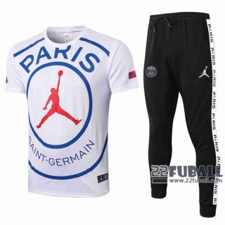 22Fuball: Air Jordan Paris Saint Germain PSG Poloshirt Weiß 2020 2021 P47