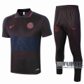 22Fuball: Paris Saint Germain PSG Poloshirt Schwarz - Blau 2020 2021 P58