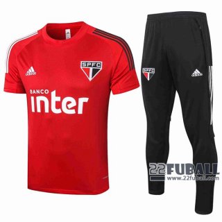 22Fuball: Sao Paulo FC Poloshirt Rot 2020 2021 P63