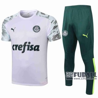 22Fuball: Palmeiras Poloshirt Weiß 2020 2021 P76