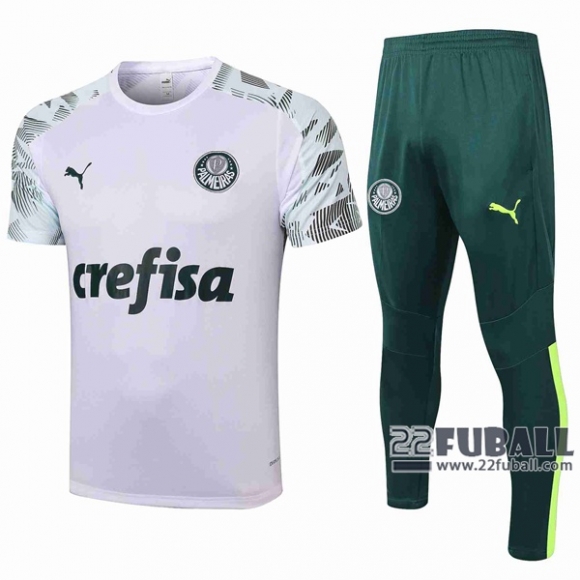 22Fuball: Palmeiras Poloshirt Weiß 2020 2021 P76