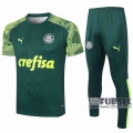 22Fuball: Palmeiras Poloshirt Dunkelgrün 2020 2021 P77