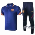 22Fuball: Barcelona FC Poloshirt Marineblau 2020 2021 P87