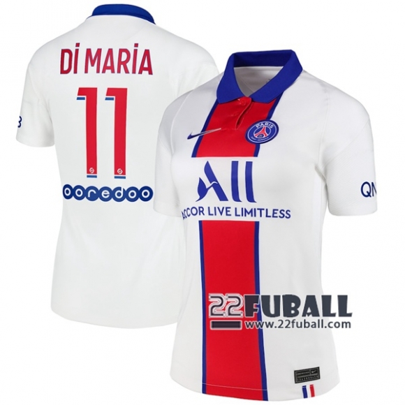 22Fuball: PSG Paris Saint Germain Auswärtstrikot Damen (Di María #11) 2020-2021