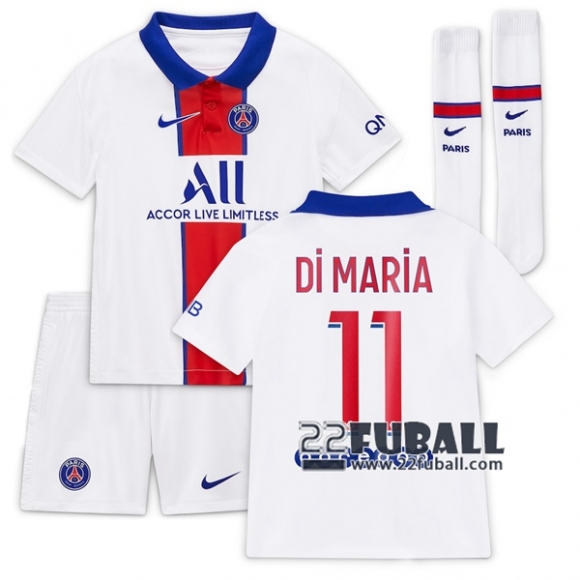 22Fuball: PSG Paris Saint Germain Auswärtstrikot Kinder (Di María #11) 2020-2021