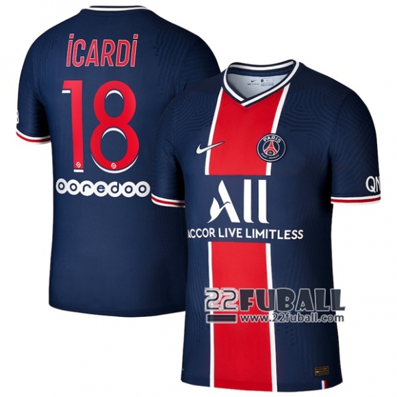 22Fuball: PSG Paris Saint Germain Heimtrikot Herren (Neymar Icardi #18) 2020-2021