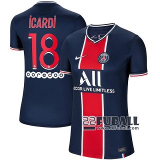 22Fuball: PSG Paris Saint Germain Heimtrikot Damen (Neymar Icardi #18) 2020-2021