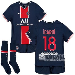 22Fuball: PSG Paris Saint Germain Heimtrikot Kinder (Neymar Icardi #18) 2020-2021