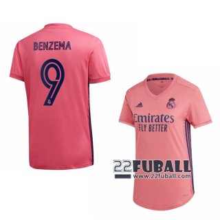 22Fuball: Real Madrid Auswärtstrikot Damen (Karim Benzema #9) 2020-2021