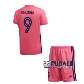 22Fuball: Real Madrid Auswärtstrikot Kinder (Karim Benzema #9) 2020-2021