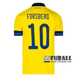 22Fuball: Schweden Heimtrikot Herren (Forsberg #10) Em 2020 2021