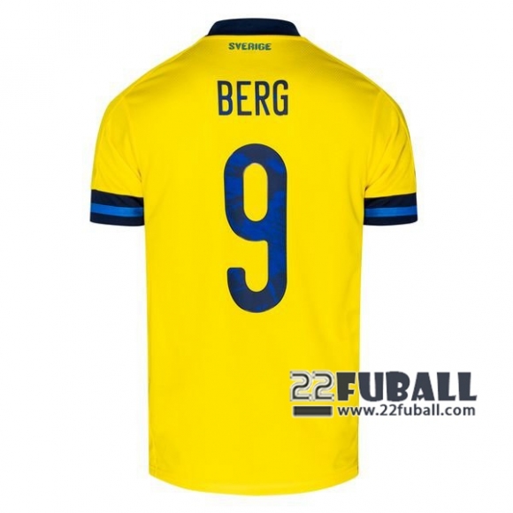 22Fuball: Schweden Heimtrikot Herren (Berg #9) Em 2020 2021